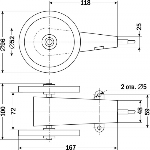 Колесный энкодер для измерения линейного перемещения (длины) LK-90