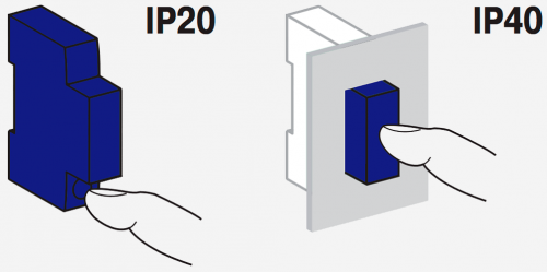 Вариант защиты до IP40