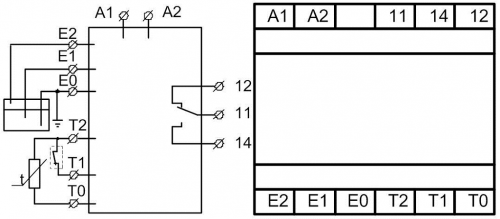 Схема подключения РКУ-1М