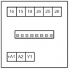 Схема подключения РВЦ-П2-10 сзади