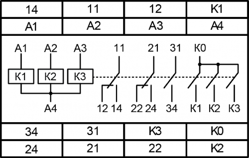 Схема подключения РКРП-3