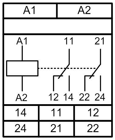 Схема подключения РКН-1-1-15 DC