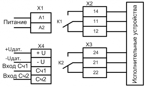 Схема подключения СИМ-05т-3-17