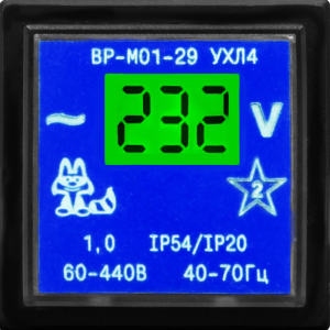 Вольтметр-индикатор щитовой ВР-М01-29