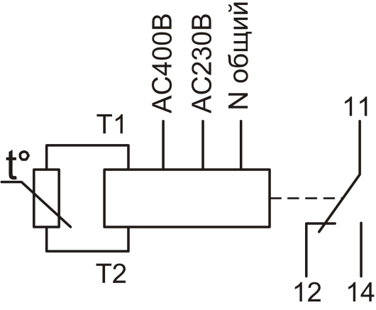 Схема подключения РТЗ-1М-17
