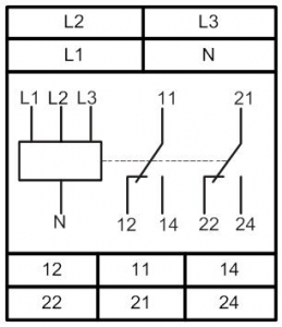 Схема подключения РКН-3-16-15