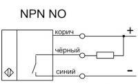 Схема подключения датчика ВИКО-Д NPN NO